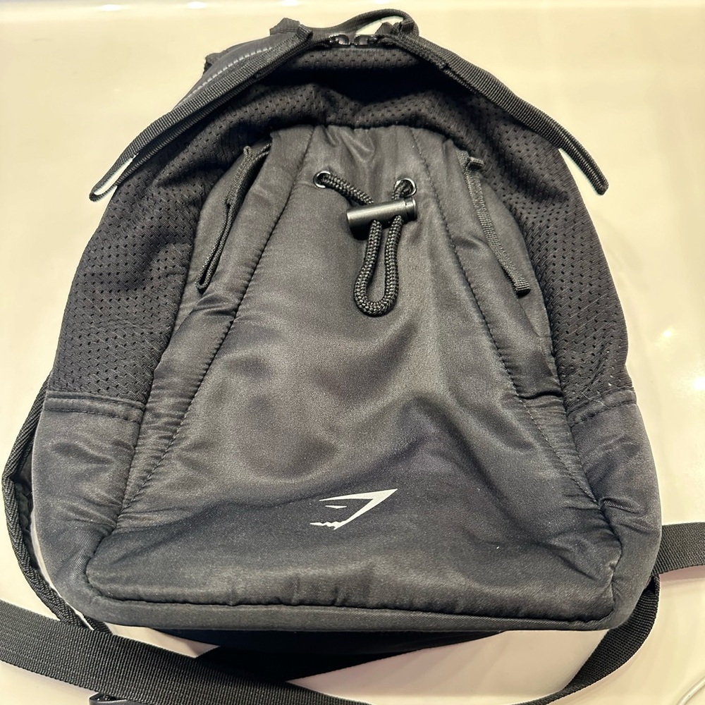 Black GYMSHARK backpack